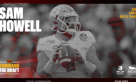 Commanders select Sam Howell with No. 144 overall pick