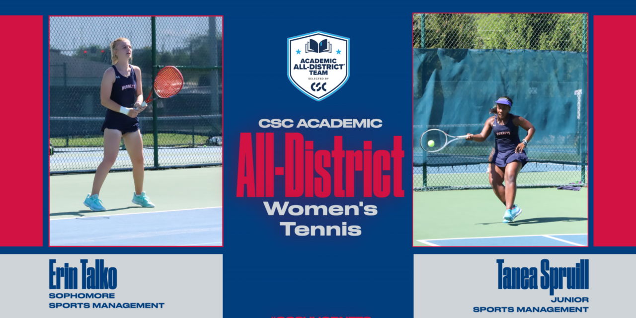 Talko and Spruill Named CSC Academic All-District