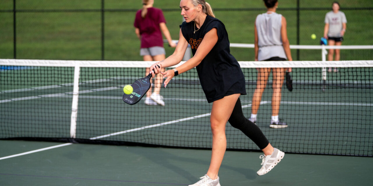 Hokies square off in team pickleball tournament