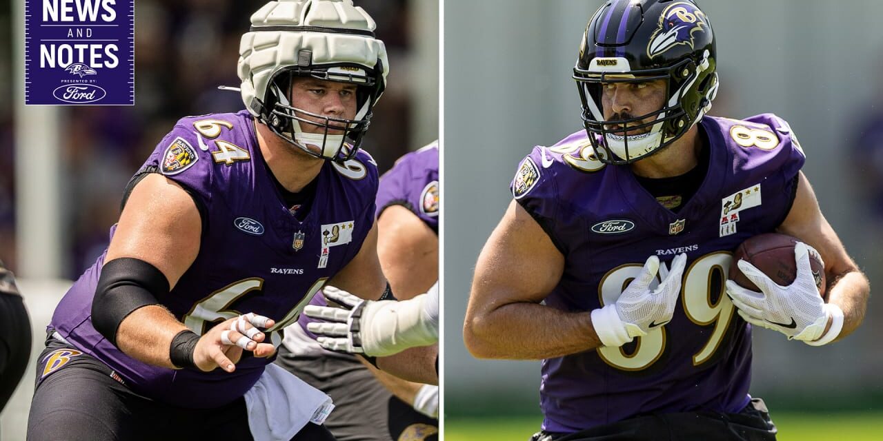 News & Notes: John Harbaugh Gives Updates on Mark Andrews, Tyler Linderbaum