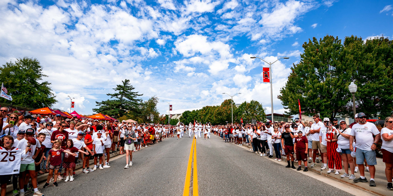 Hokie Village and Hokie Walk meets the White Effect