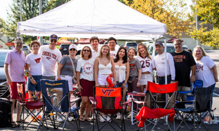 Hokie Nation tailgating for the White Effect game