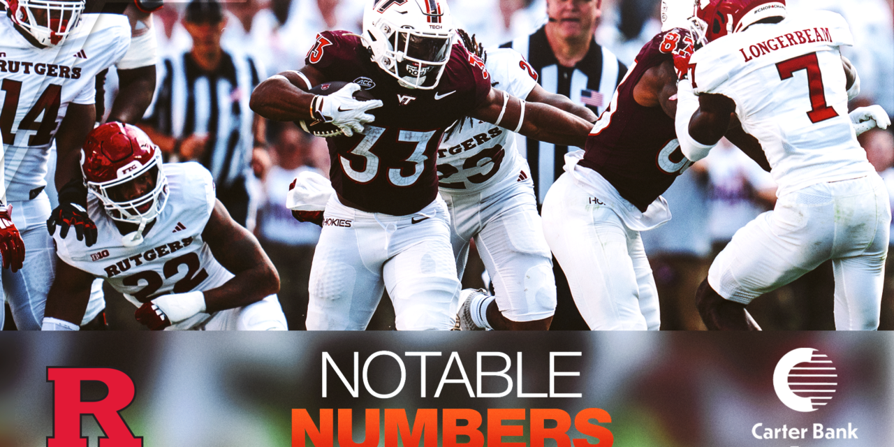 Notable Numbers: Virginia Tech vs. Rutgers