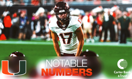 Notable Numbers: Virginia Tech vs. No. 7 Miami