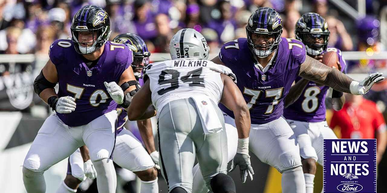 News & Notes: Ravens Could Have ‘Different Guys in Spots’ on O-Line