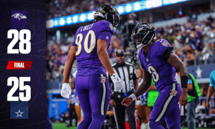 Game Recap: Ravens Hold Off Dallas for First Win 