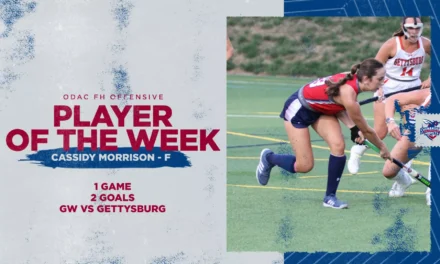 Morrison Earns ODAC Offensive Player of the Week