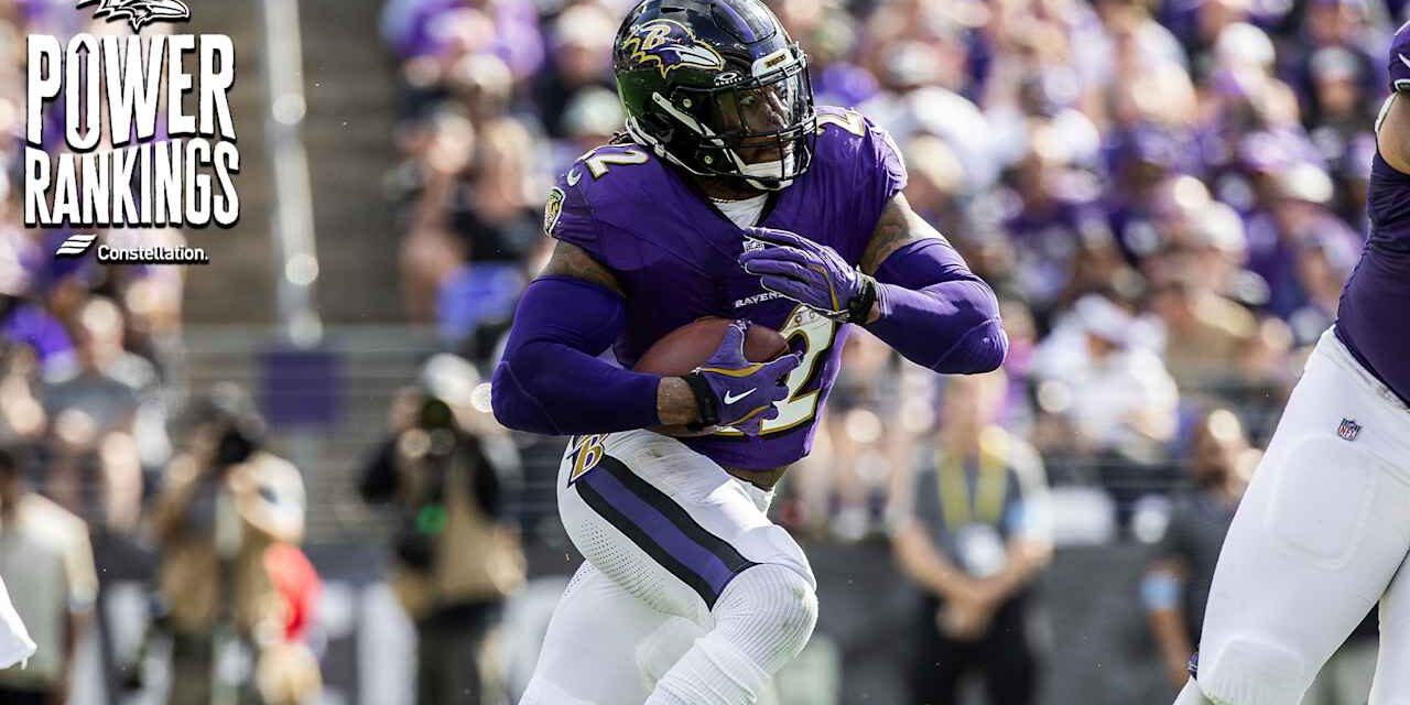 Power Rankings: Ravens Slide as Low as No. 17 After 0-2 Start