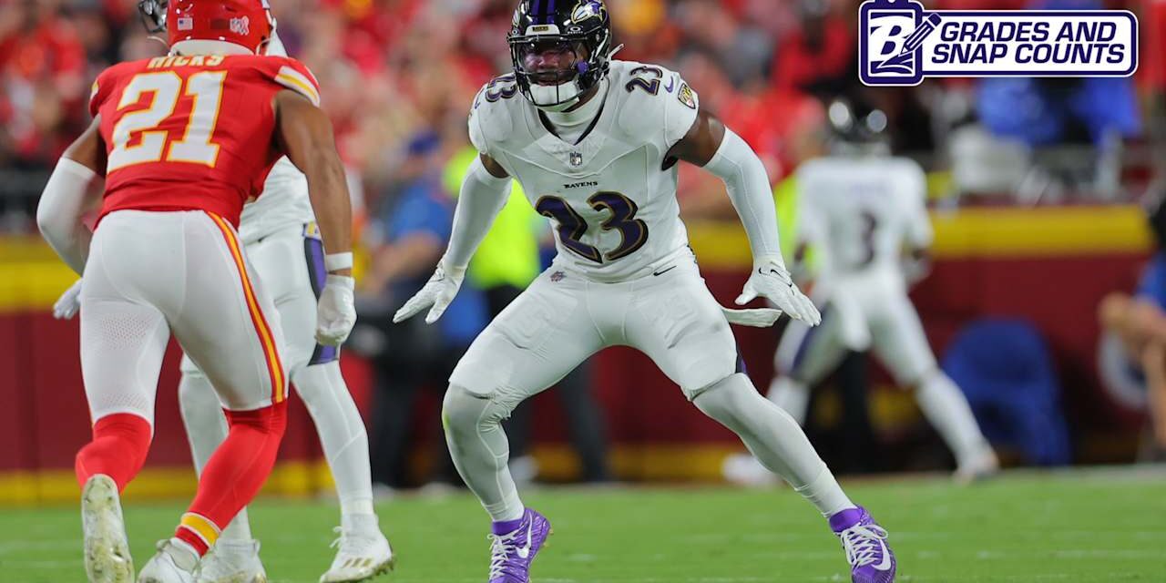 Ravens Grades & Snap Counts vs. Chiefs, Week 1