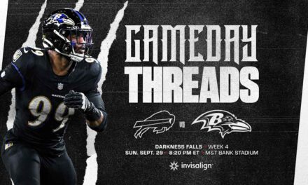 Gameday Threads: Ravens to Wear All-Black for Darkness Game