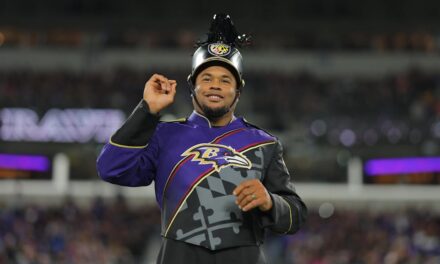 Steve Smith Sr. Conducts Marching Ravens Against Bills