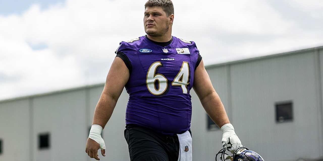 Three Ravens Offensive Linemen Not at Practice