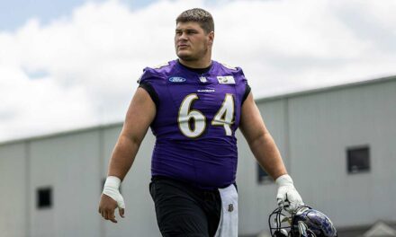 Three Ravens Offensive Linemen Not at Practice