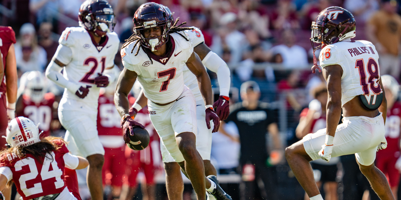 Interception by Keonta Jenkins (Stanford)