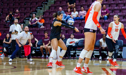 Mangual Duran reaches 1000 career digs vs. Miami