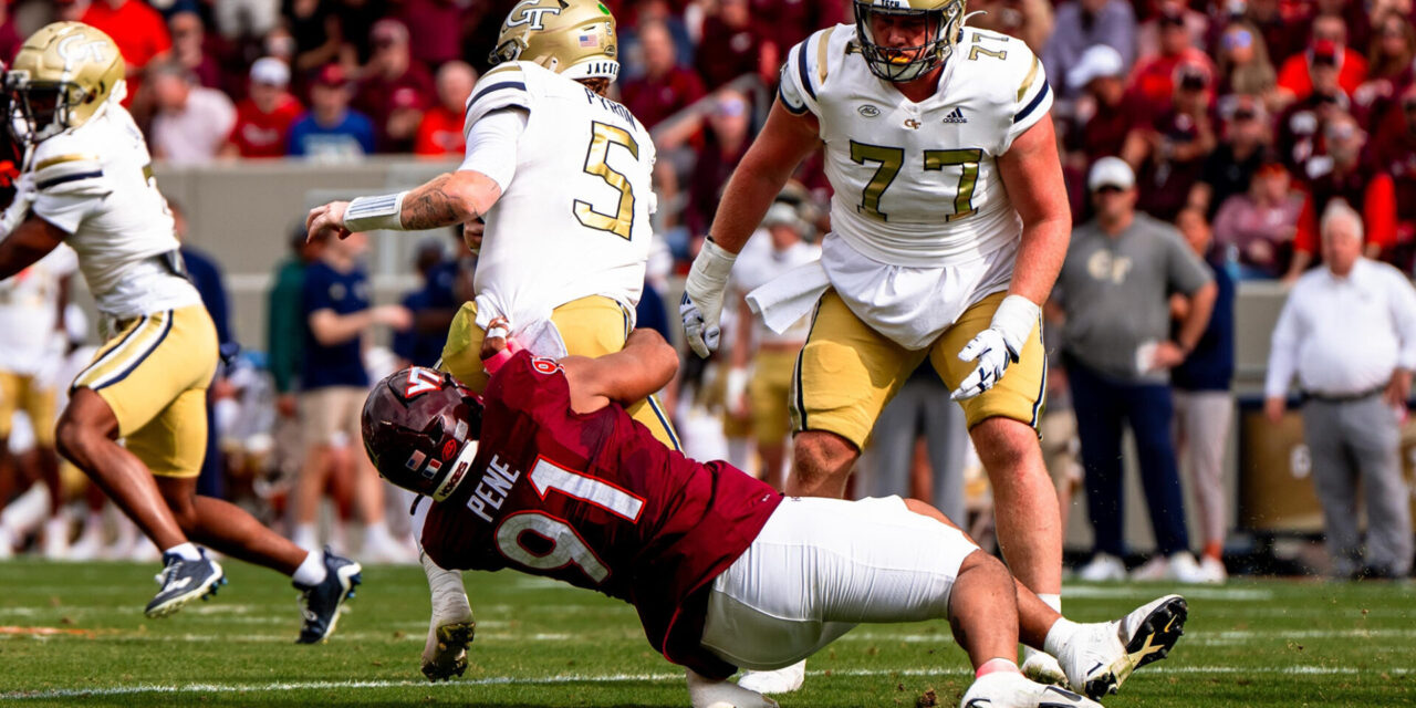 Sack by Wilfried Pene (Georgia Tech)