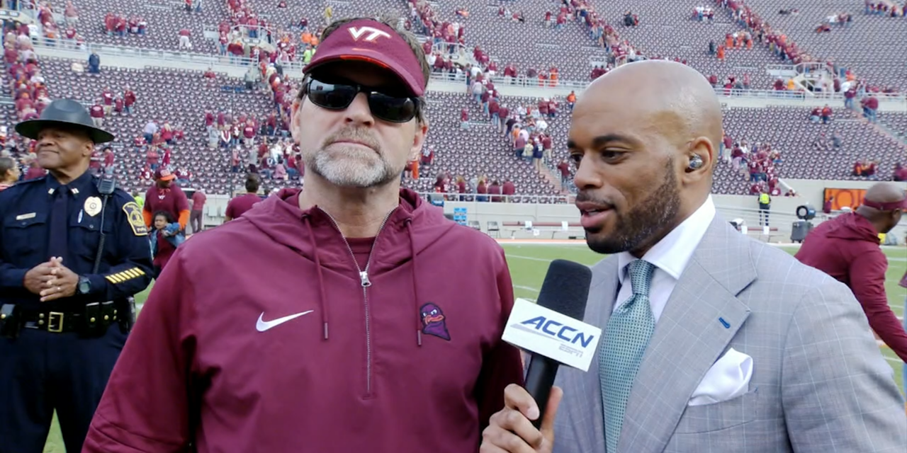 Coach Pry on-field postgame interview (GT)