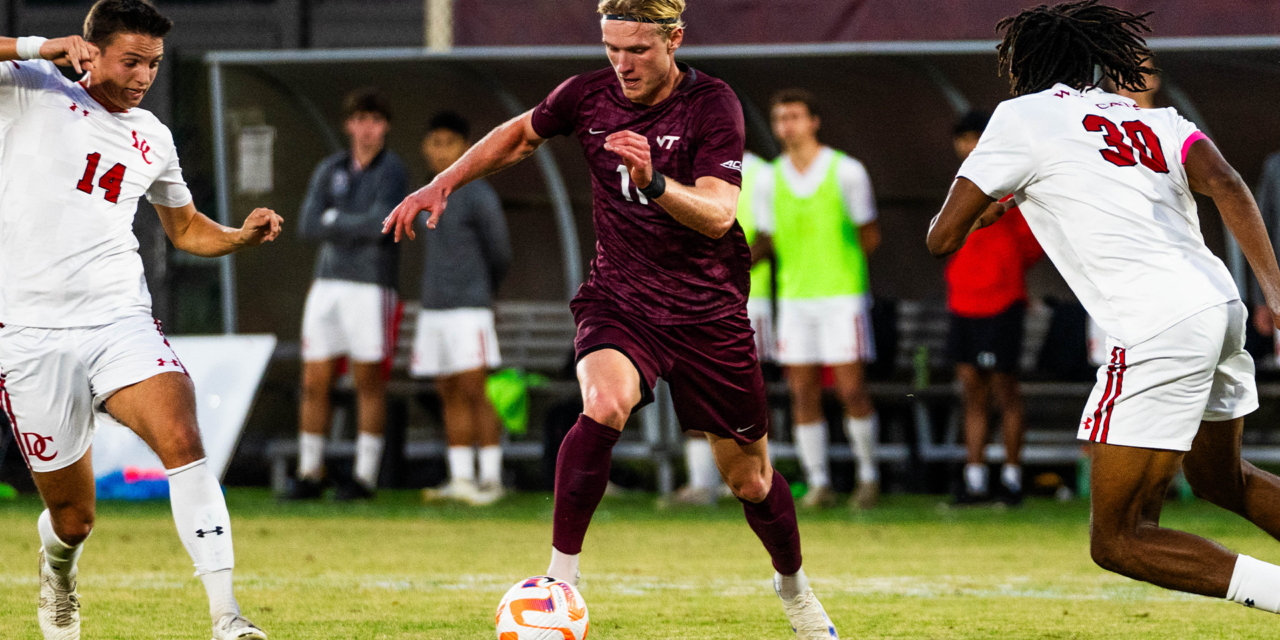 Virginia Tech draws Davidson, 2-2, in Tuesday night clash