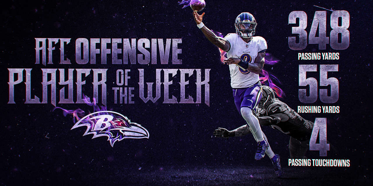 Lamar Jackson Wins AFC Offensive Player of the Week After Historic Touchdown