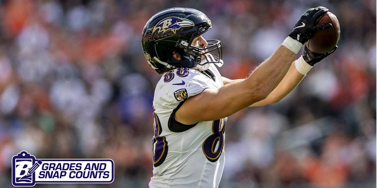 Ravens’ No. 3 Tight End Gets Highest Grade vs. Bengals