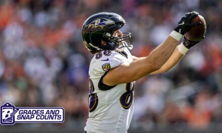 Ravens’ No. 3 Tight End Gets Highest Grade vs. Bengals