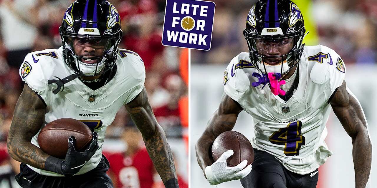 Late for Work: As Diontae Johnson Joins Ravens, Confidence in Zay Flowers, Rashod Bateman Remains 'Very High'