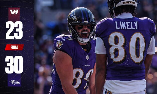 Game Recap: Ravens Extend Winning-Streak With Victory Over Commanders