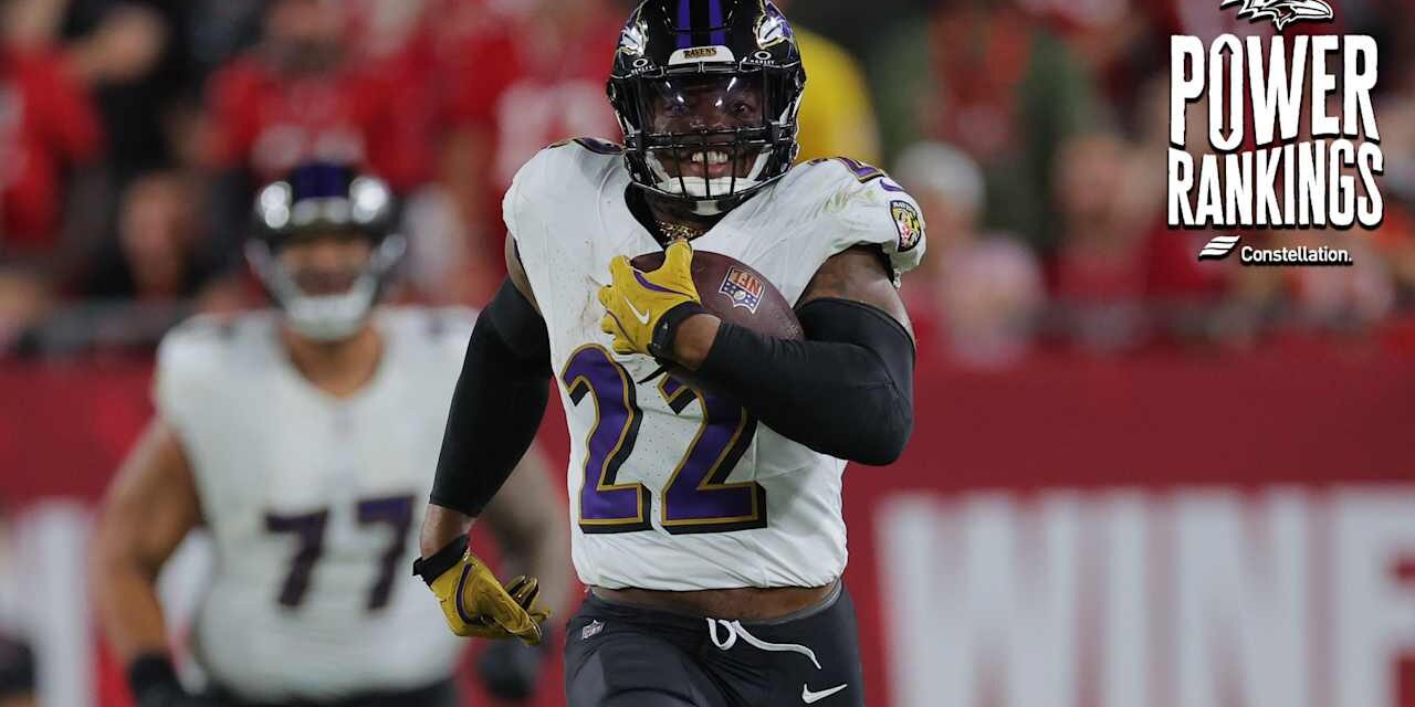 Power Rankings: Ravens Still Not No. 1 After Fifth Consecutive Win