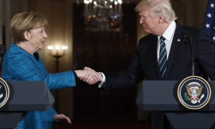 German ex-leader Merkel says she felt sorrow at Trump’s comeback and recalls awkward non-handshake