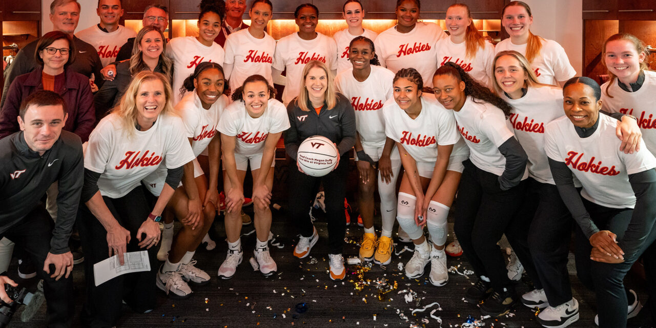 Head Coach Megan Duffy’s inaugural game with Virginia Tech