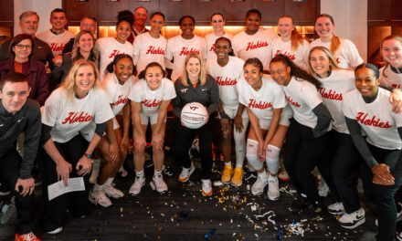 Head Coach Megan Duffy’s inaugural game with Virginia Tech