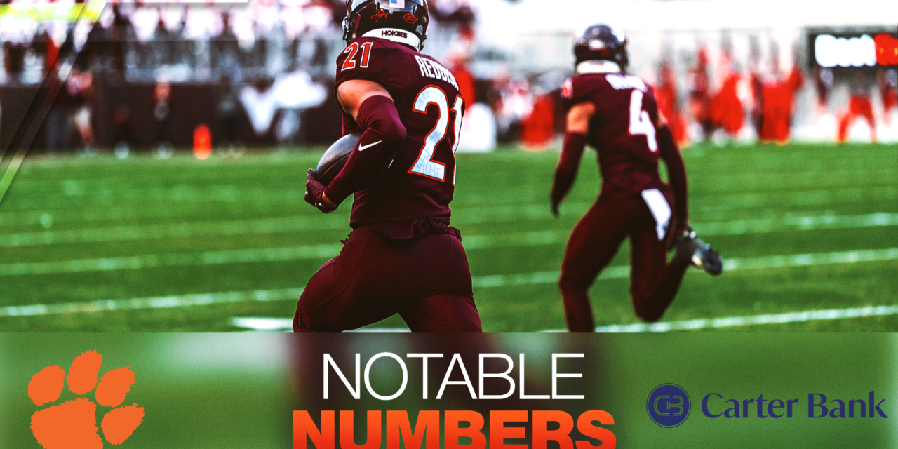 Notable Numbers: Virginia Tech vs. No. 19 Clemson