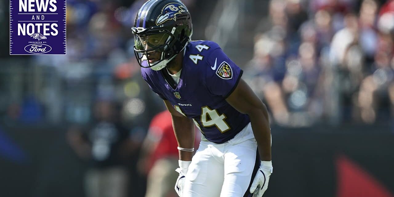 News & Notes: Marlon Humphrey Says Players Are to Blame for Ravens' Defensive Problems