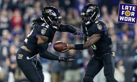 Late for Work: Ravens Are Thankful for Lamar Jackson and Derrick Henry 