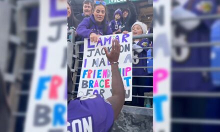 Lamar Jackson Is Wearing a Friendship Bracelet Gifted From Young Fan