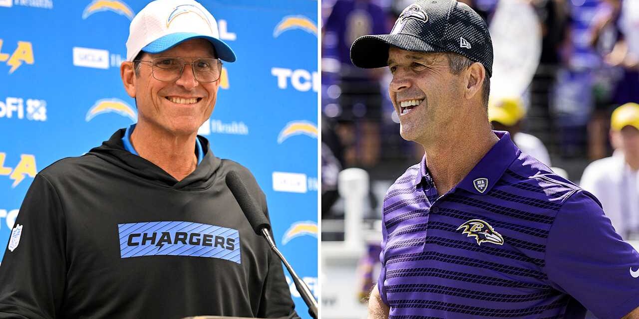 John Harbaugh and Jim Harbaugh Discuss Brotherly Matchup