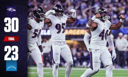 Game Recap: Ravens Defeat Chargers on 'Monday Night Football'