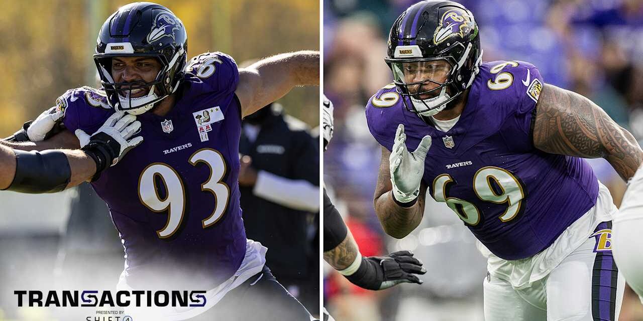 Ravens Activate Two Defensive Linemen From Practice Squad