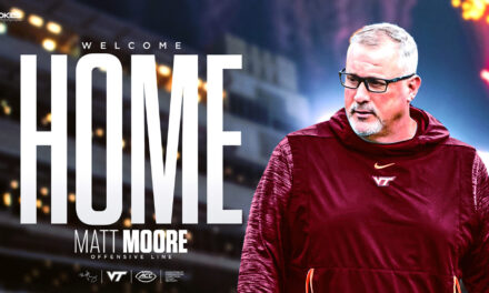 Moore to lead Virginia Tech offensive line