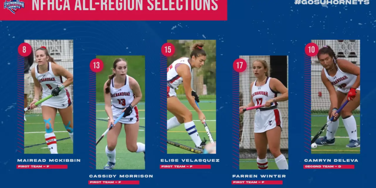 Five Hornets Earn NFHCA All-Region Honors