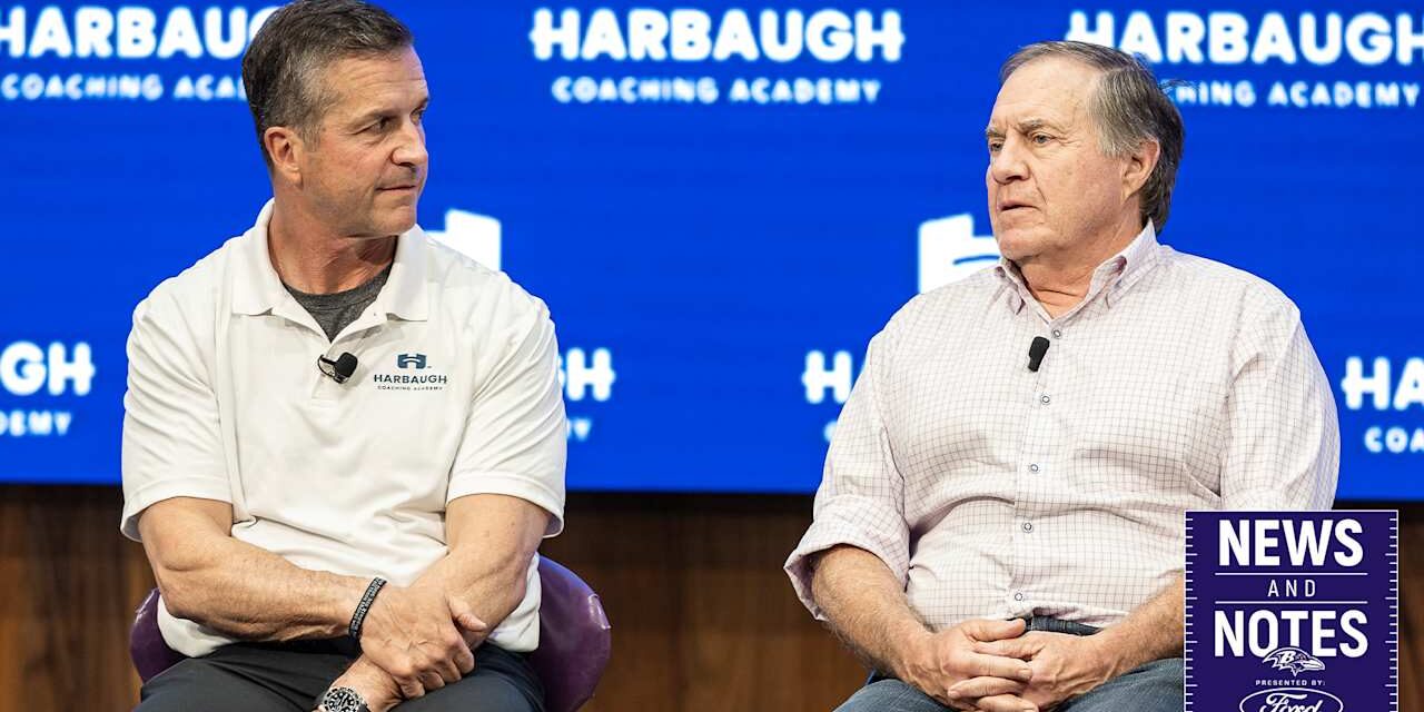 News & Notes: John Harbaugh Believes North Carolina Is ‘Going to Be a Destination’ With Bill Belichick