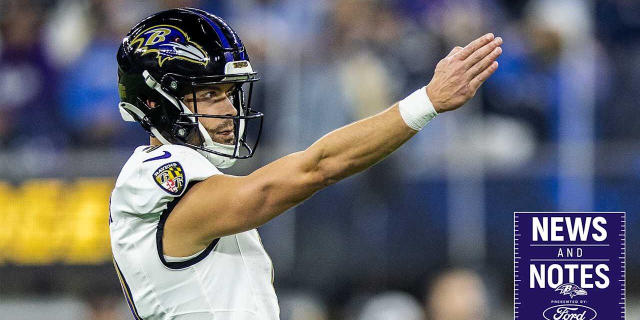 News & Notes: Justin Tucker Is ‘In a Great Place’ After Working Through Bye