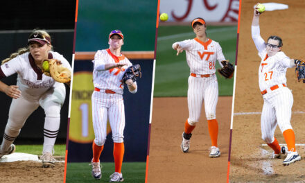 Four Hokies recognized by D1 Softball Preseason Position Rankings