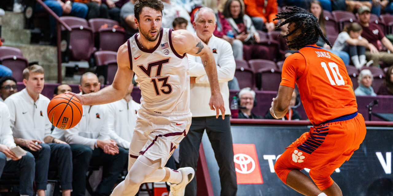 Hokies fall to Clemson, 72-57