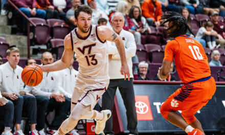 Hokies fall to Clemson, 72-57