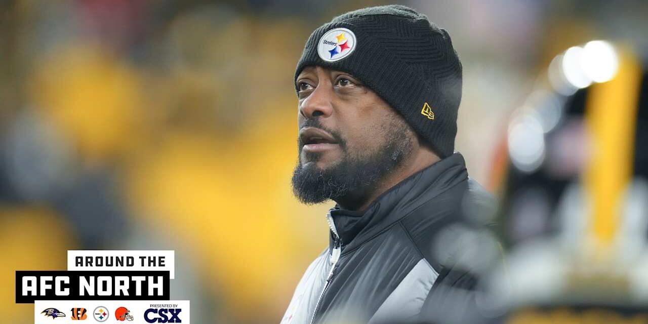 Around the AFC North: Steelers Coach Mike Tomlin Talks About Upcoming Playoff Matchup vs. Ravens