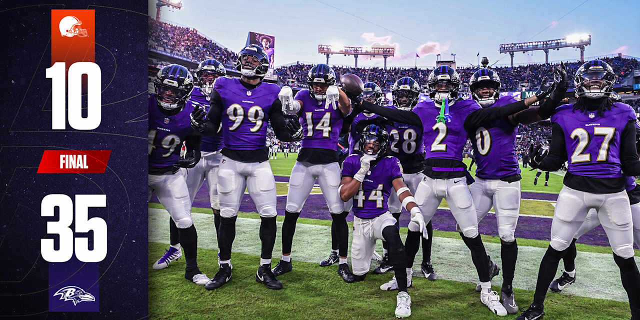 Game Recap: Ravens Repeat as AFC North Champions After Topping Browns