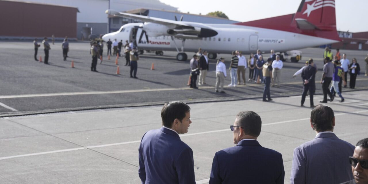 Rubio views a deportation flight in Panama as Trump prioritizes an immigration crackdown