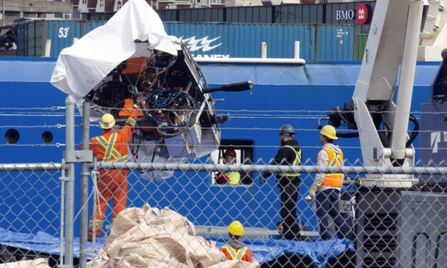 US Coast Guard releases recording that appears to be audio of Titanic submersible implosion