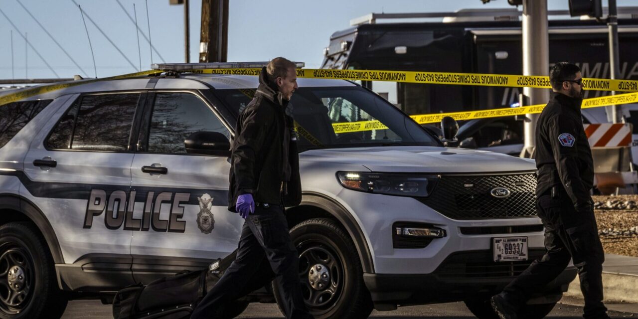 Shooting after pursuit at Air Force Base in New Mexico kills an airman and wounds another